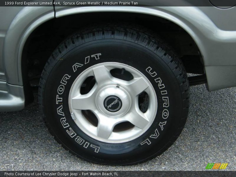 Spruce Green Metallic / Medium Prairie Tan 1999 Ford Explorer Limited 4x4