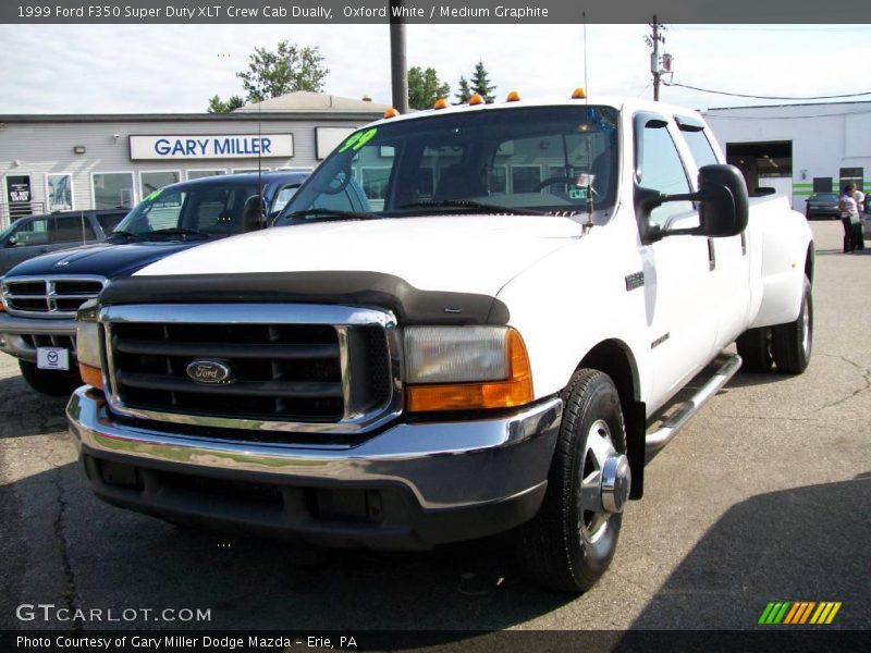 Oxford White / Medium Graphite 1999 Ford F350 Super Duty XLT Crew Cab Dually