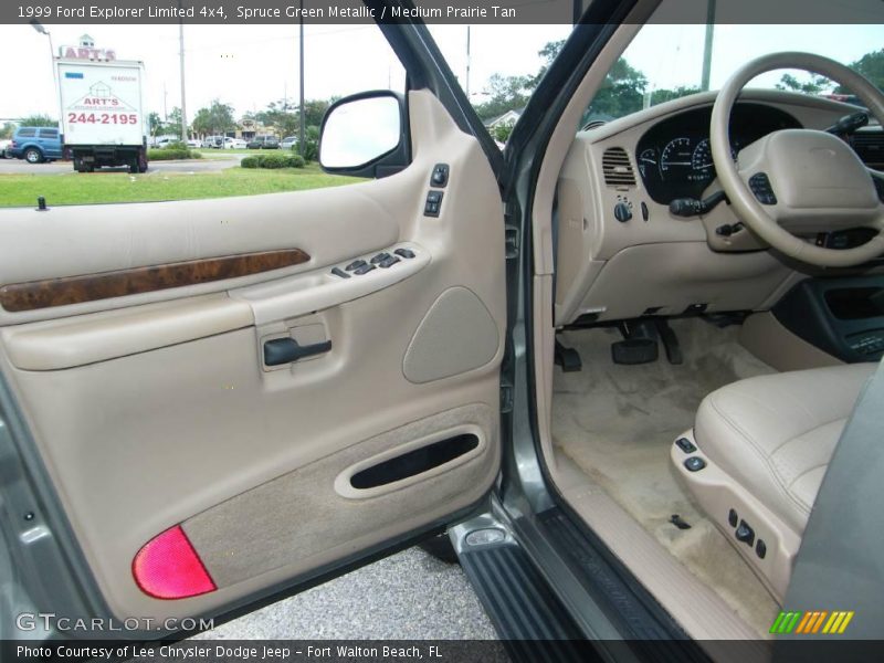 Spruce Green Metallic / Medium Prairie Tan 1999 Ford Explorer Limited 4x4