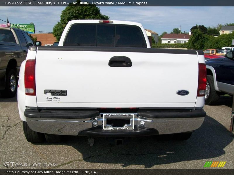 Oxford White / Medium Graphite 1999 Ford F350 Super Duty XLT Crew Cab Dually