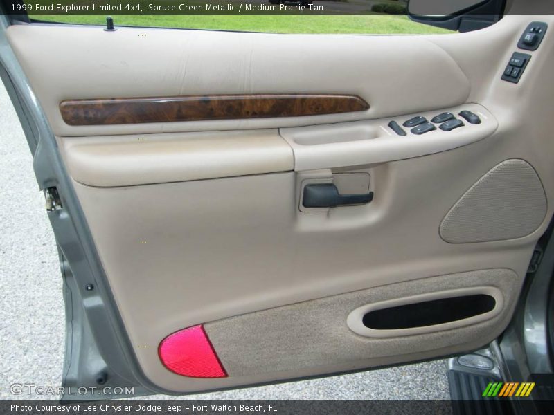 Spruce Green Metallic / Medium Prairie Tan 1999 Ford Explorer Limited 4x4