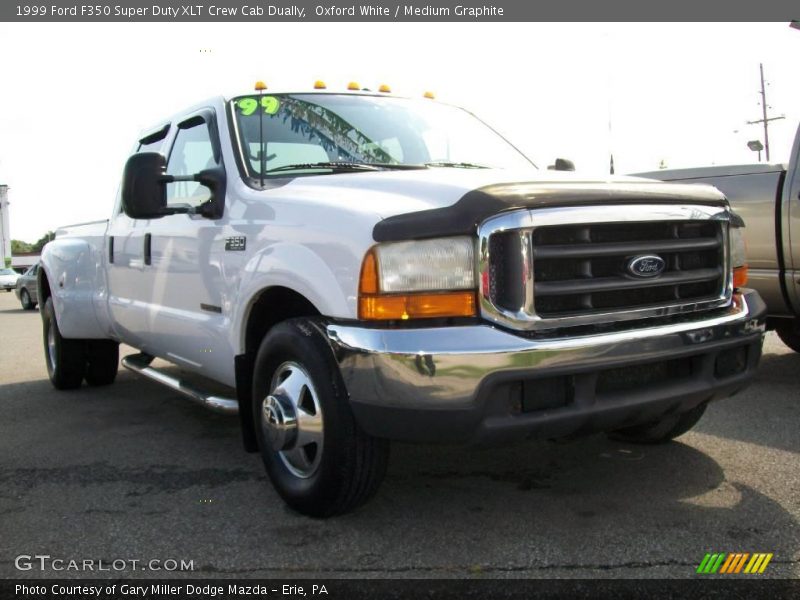 Oxford White / Medium Graphite 1999 Ford F350 Super Duty XLT Crew Cab Dually