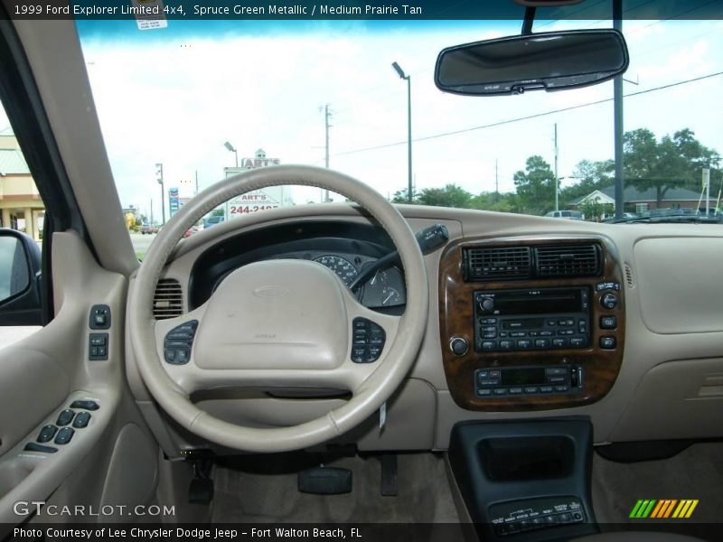 Spruce Green Metallic / Medium Prairie Tan 1999 Ford Explorer Limited 4x4