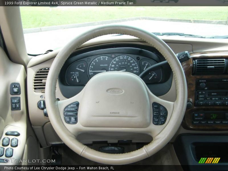Spruce Green Metallic / Medium Prairie Tan 1999 Ford Explorer Limited 4x4