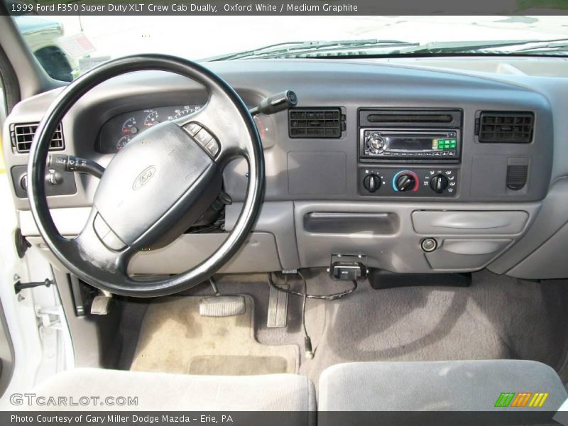 Oxford White / Medium Graphite 1999 Ford F350 Super Duty XLT Crew Cab Dually