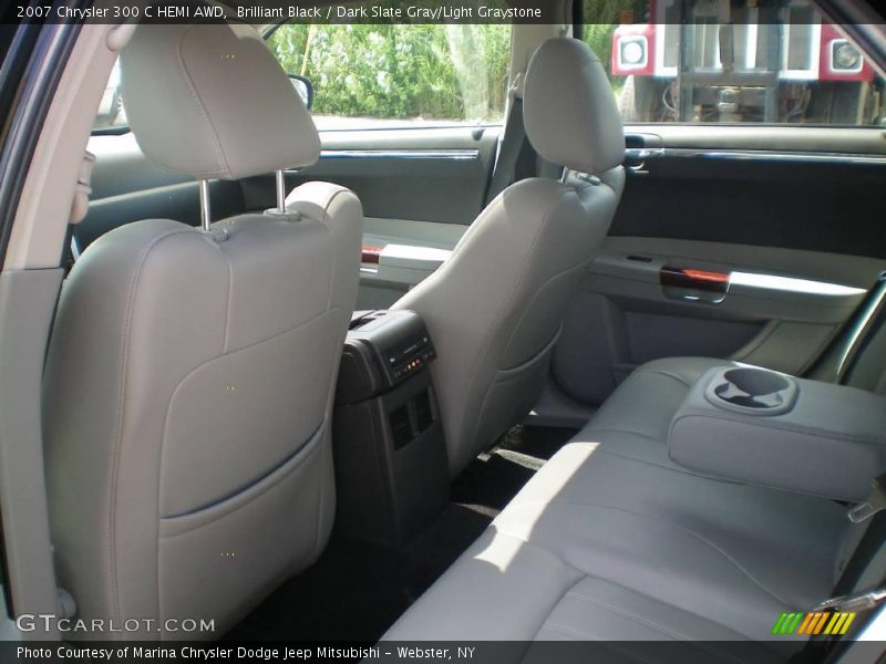 Brilliant Black / Dark Slate Gray/Light Graystone 2007 Chrysler 300 C HEMI AWD