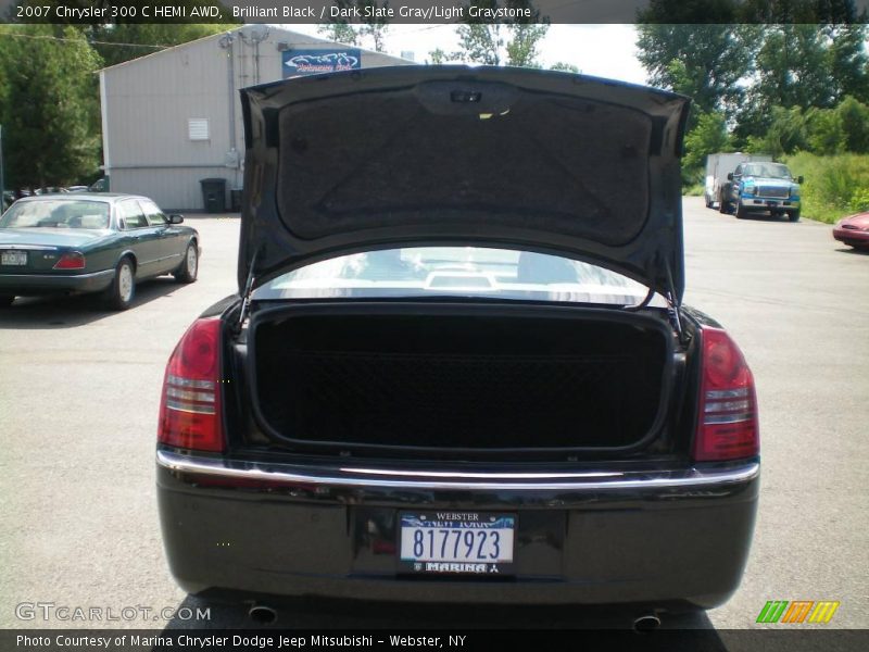 Brilliant Black / Dark Slate Gray/Light Graystone 2007 Chrysler 300 C HEMI AWD