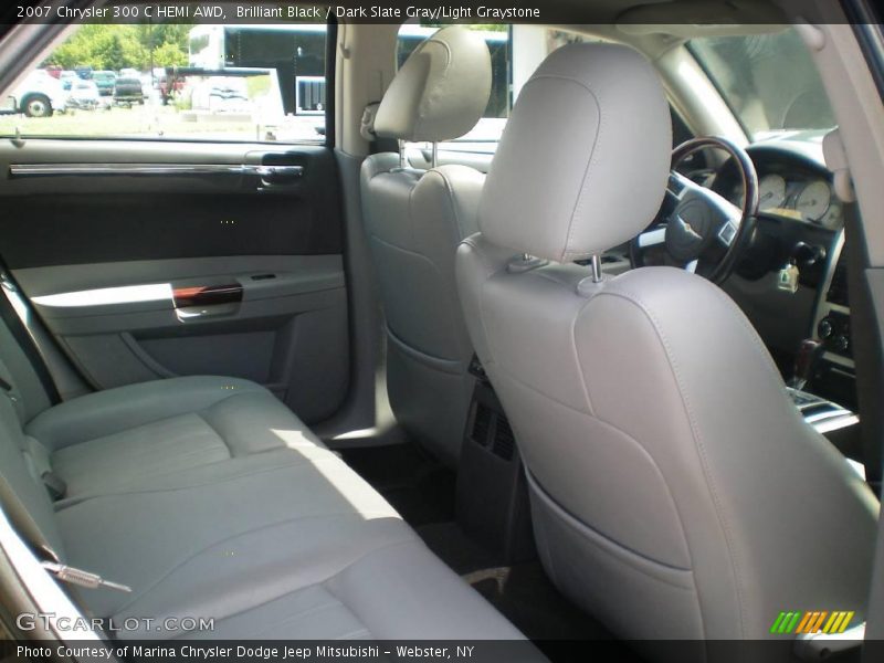 Brilliant Black / Dark Slate Gray/Light Graystone 2007 Chrysler 300 C HEMI AWD