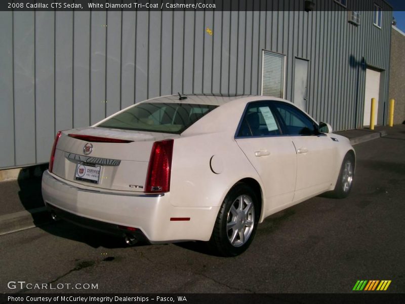 White Diamond Tri-Coat / Cashmere/Cocoa 2008 Cadillac CTS Sedan