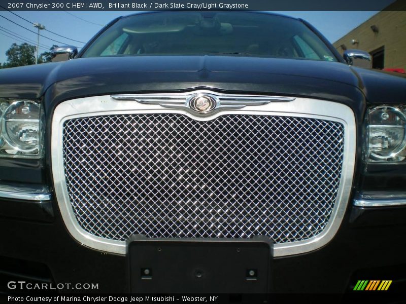 Brilliant Black / Dark Slate Gray/Light Graystone 2007 Chrysler 300 C HEMI AWD