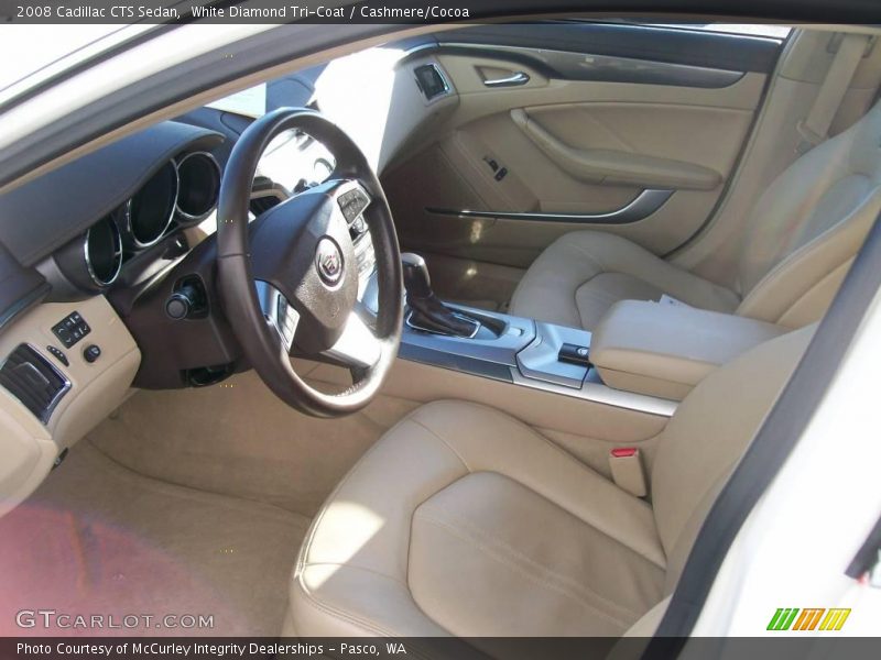 White Diamond Tri-Coat / Cashmere/Cocoa 2008 Cadillac CTS Sedan