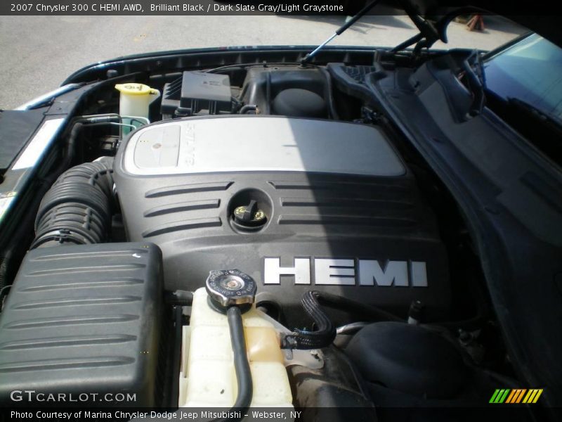 Brilliant Black / Dark Slate Gray/Light Graystone 2007 Chrysler 300 C HEMI AWD