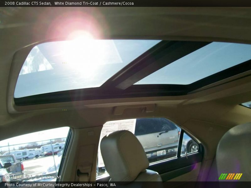 White Diamond Tri-Coat / Cashmere/Cocoa 2008 Cadillac CTS Sedan