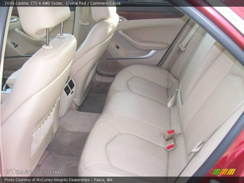 Crystal Red / Cashmere/Cocoa 2009 Cadillac CTS 4 AWD Sedan