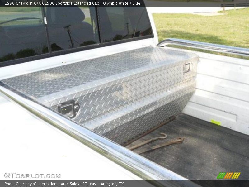 Olympic White / Blue 1996 Chevrolet C/K C1500 Sportside Extended Cab