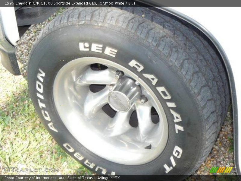 Olympic White / Blue 1996 Chevrolet C/K C1500 Sportside Extended Cab