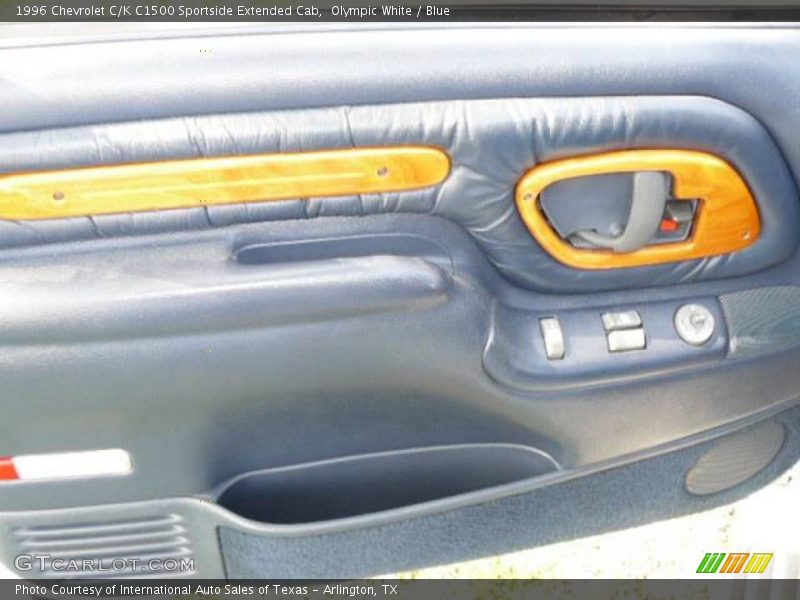 Olympic White / Blue 1996 Chevrolet C/K C1500 Sportside Extended Cab
