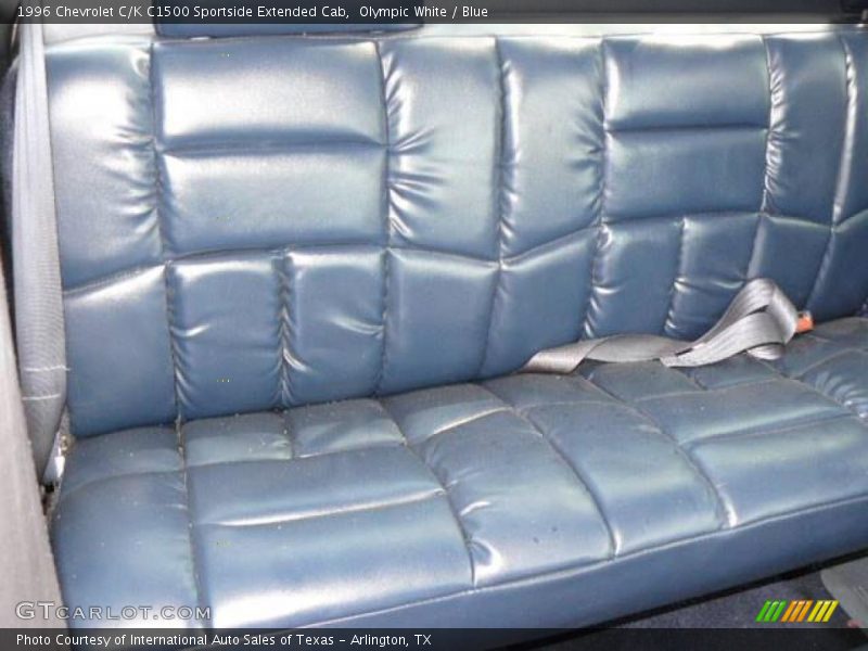 Olympic White / Blue 1996 Chevrolet C/K C1500 Sportside Extended Cab