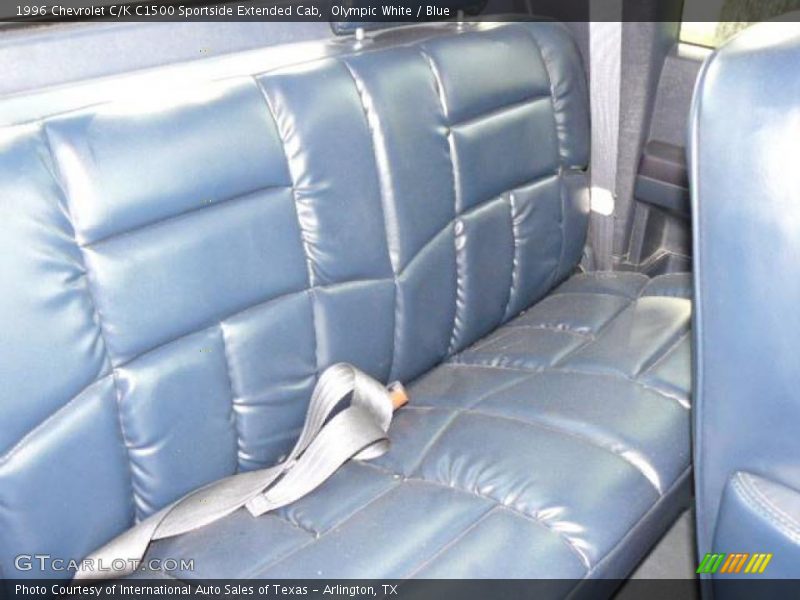 Olympic White / Blue 1996 Chevrolet C/K C1500 Sportside Extended Cab