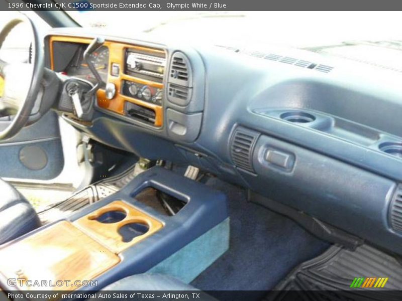 Olympic White / Blue 1996 Chevrolet C/K C1500 Sportside Extended Cab