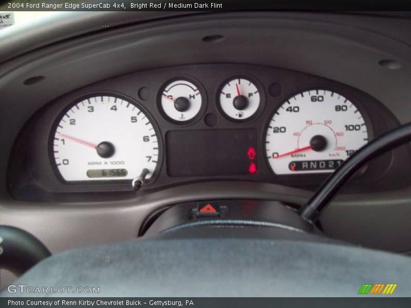 Bright Red / Medium Dark Flint 2004 Ford Ranger Edge SuperCab 4x4