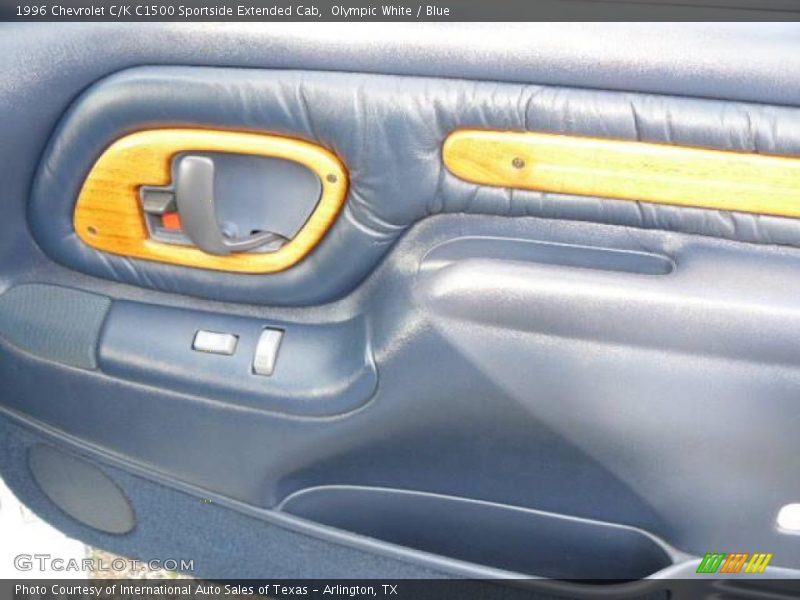 Olympic White / Blue 1996 Chevrolet C/K C1500 Sportside Extended Cab