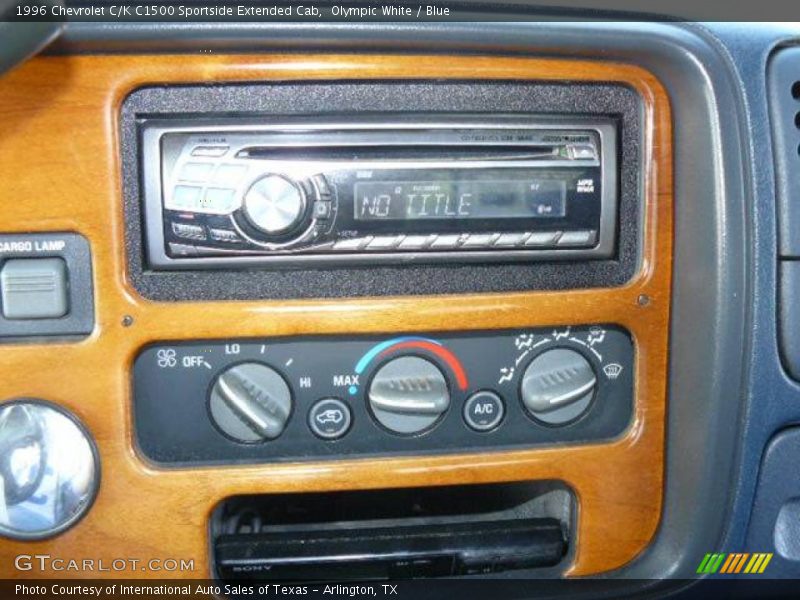 Olympic White / Blue 1996 Chevrolet C/K C1500 Sportside Extended Cab