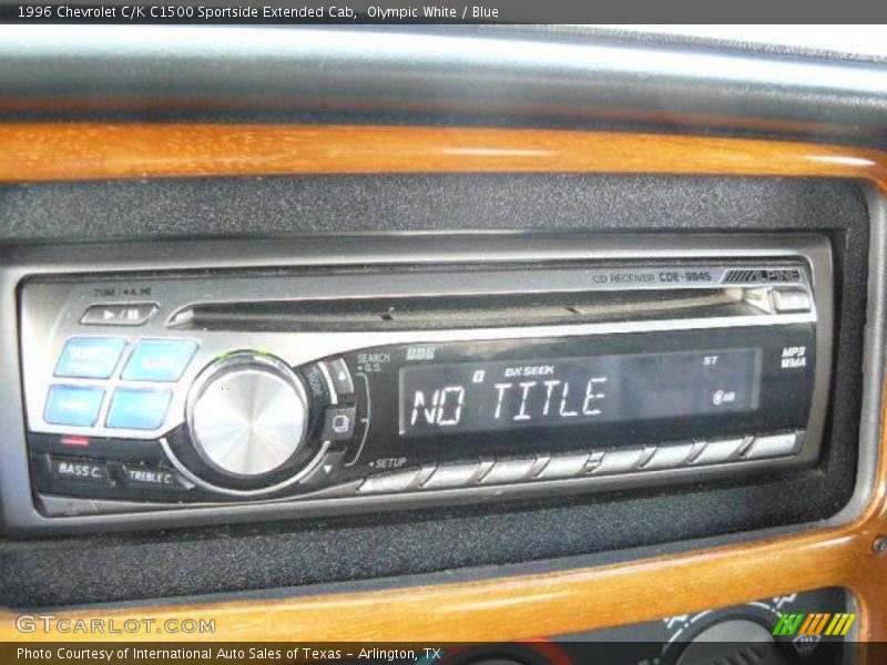 Olympic White / Blue 1996 Chevrolet C/K C1500 Sportside Extended Cab