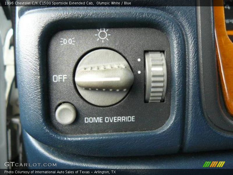 Olympic White / Blue 1996 Chevrolet C/K C1500 Sportside Extended Cab