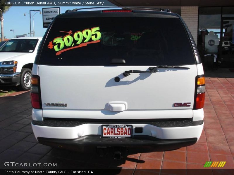 Summit White / Stone Gray 2006 GMC Yukon Denali AWD