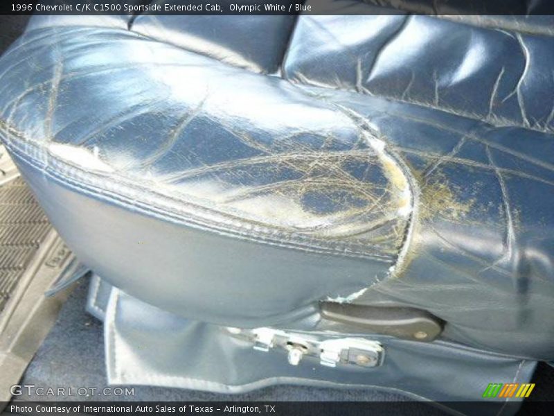 Olympic White / Blue 1996 Chevrolet C/K C1500 Sportside Extended Cab