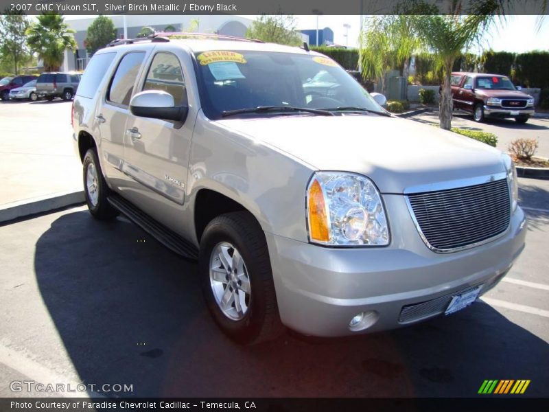 Silver Birch Metallic / Ebony Black 2007 GMC Yukon SLT