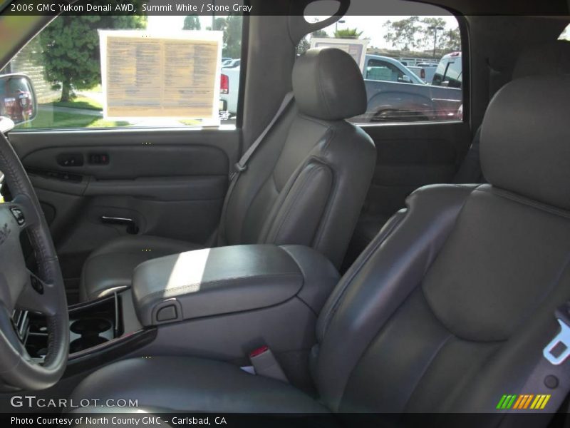Summit White / Stone Gray 2006 GMC Yukon Denali AWD