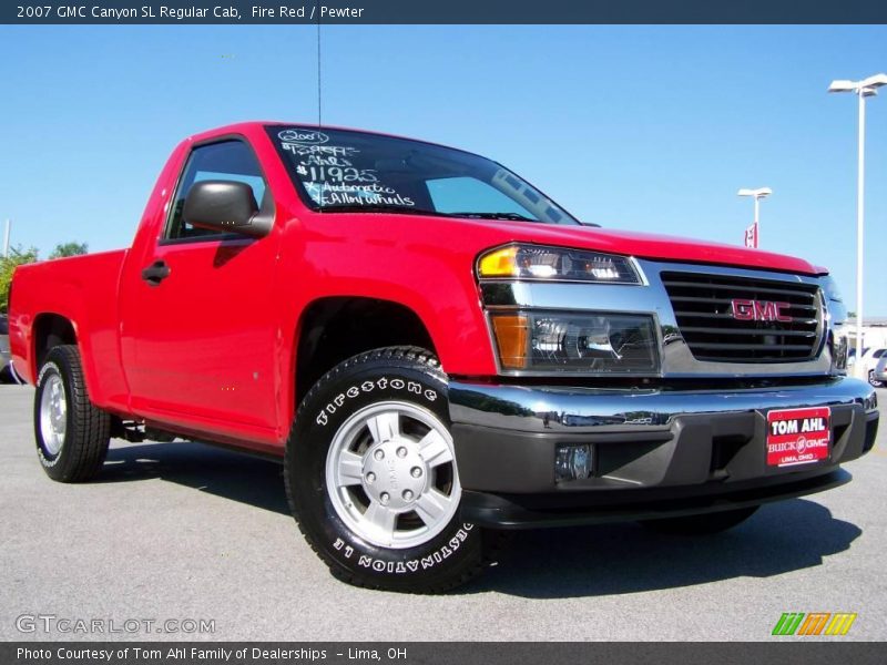 Fire Red / Pewter 2007 GMC Canyon SL Regular Cab