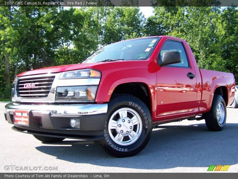 Fire Red / Pewter 2007 GMC Canyon SL Regular Cab