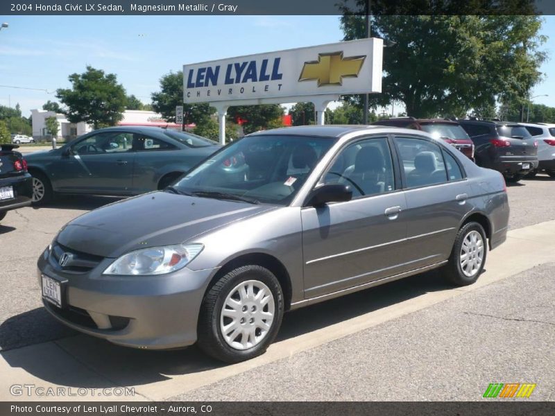 Magnesium Metallic / Gray 2004 Honda Civic LX Sedan