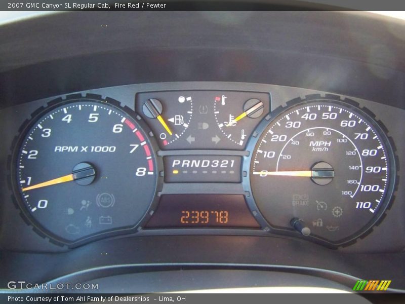 Fire Red / Pewter 2007 GMC Canyon SL Regular Cab