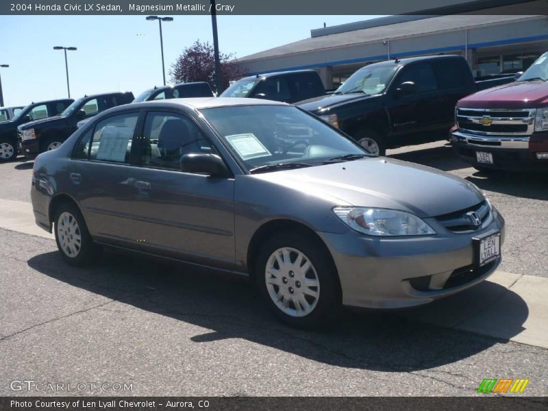 Magnesium Metallic / Gray 2004 Honda Civic LX Sedan