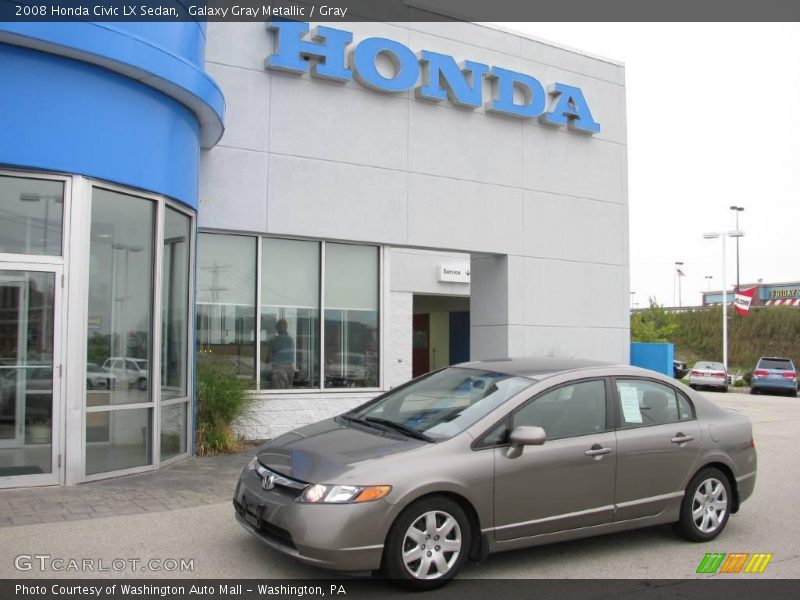 Galaxy Gray Metallic / Gray 2008 Honda Civic LX Sedan