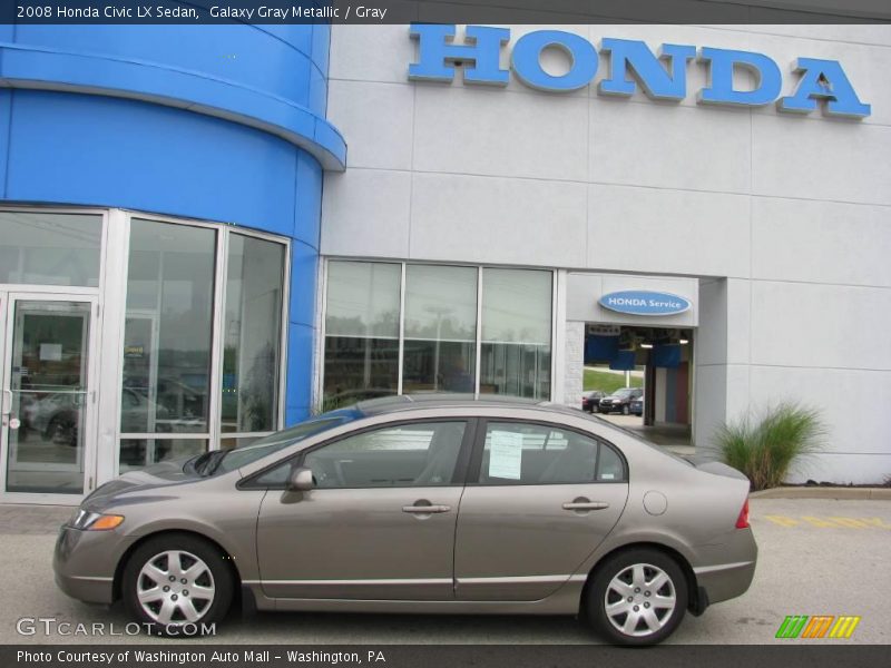 Galaxy Gray Metallic / Gray 2008 Honda Civic LX Sedan
