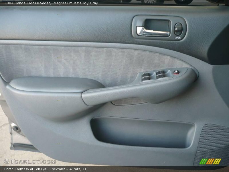 Magnesium Metallic / Gray 2004 Honda Civic LX Sedan