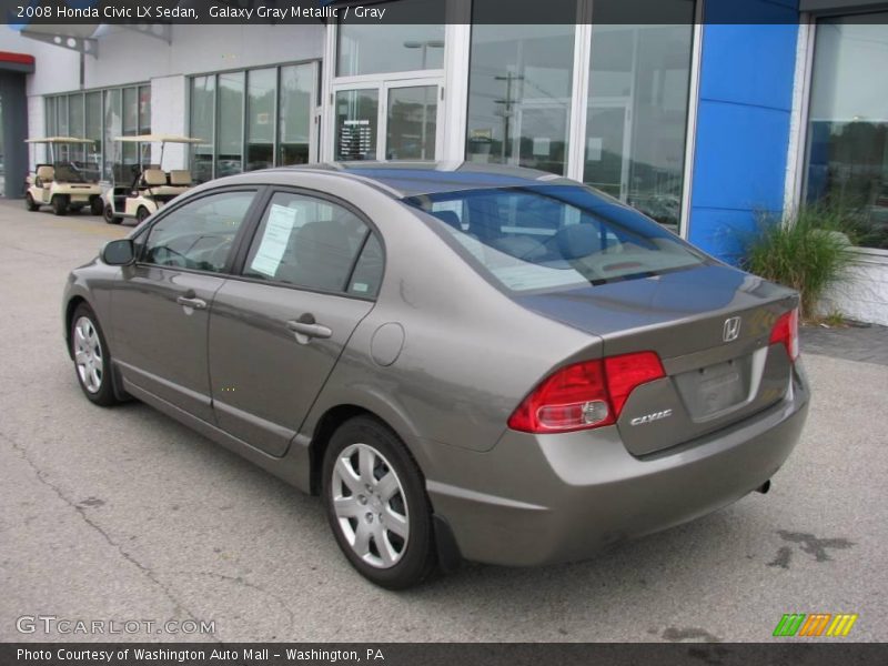 Galaxy Gray Metallic / Gray 2008 Honda Civic LX Sedan
