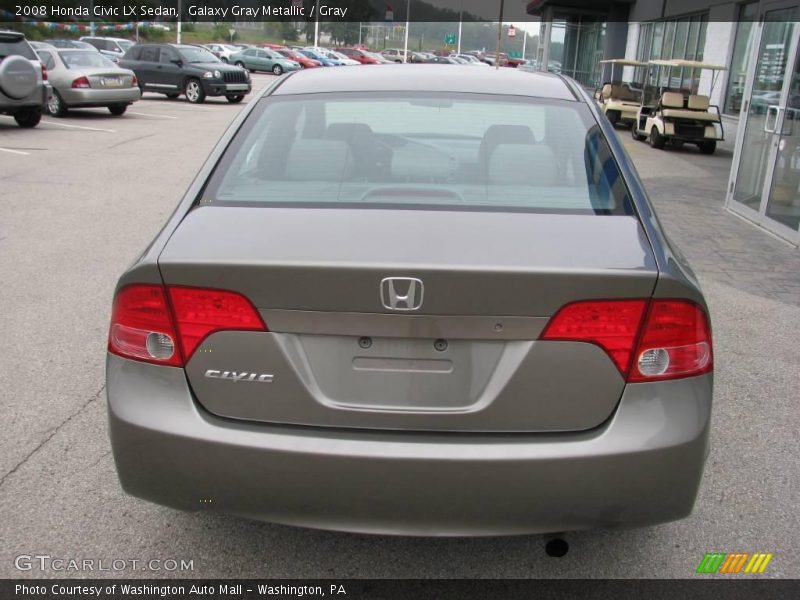 Galaxy Gray Metallic / Gray 2008 Honda Civic LX Sedan