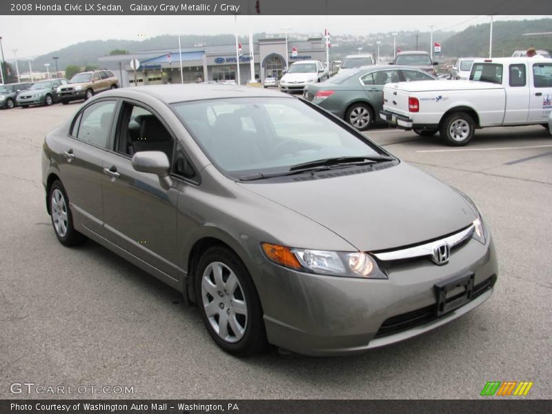 Galaxy Gray Metallic / Gray 2008 Honda Civic LX Sedan