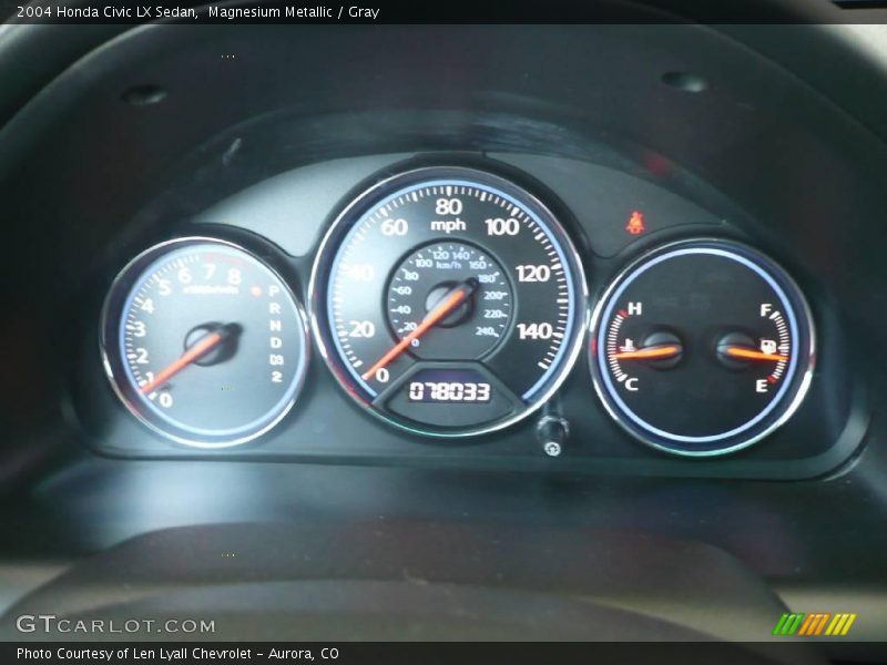 Magnesium Metallic / Gray 2004 Honda Civic LX Sedan