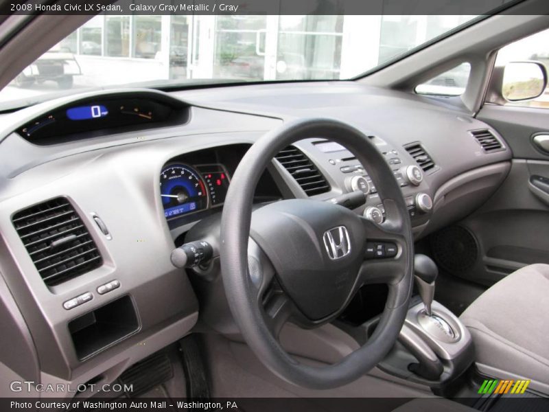 Galaxy Gray Metallic / Gray 2008 Honda Civic LX Sedan