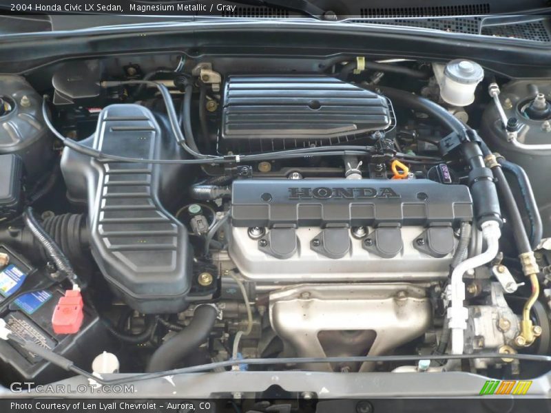 Magnesium Metallic / Gray 2004 Honda Civic LX Sedan