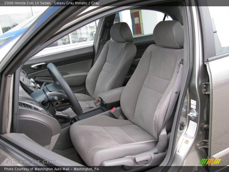 Galaxy Gray Metallic / Gray 2008 Honda Civic LX Sedan