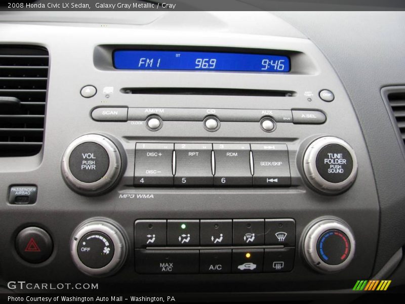 Galaxy Gray Metallic / Gray 2008 Honda Civic LX Sedan
