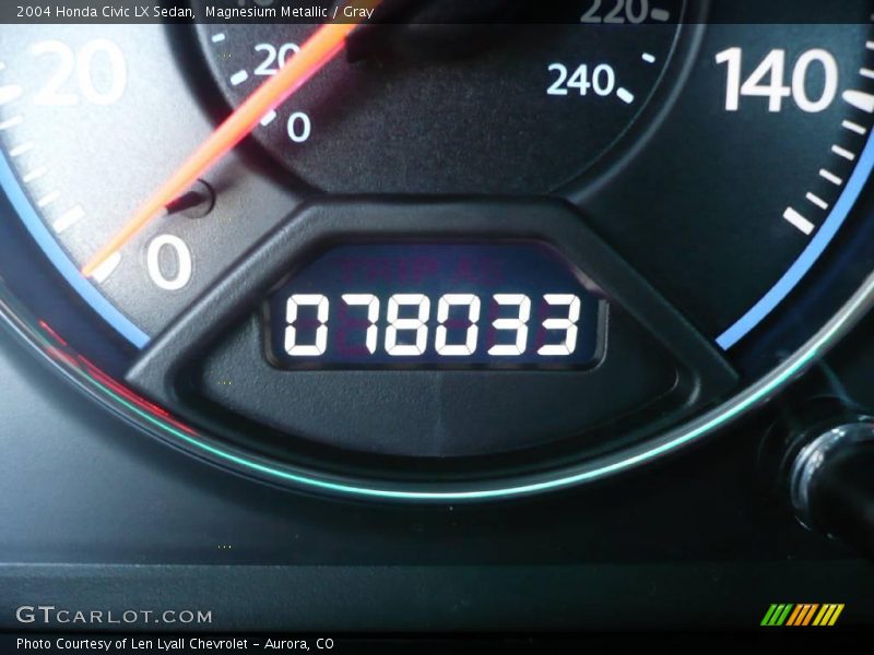 Magnesium Metallic / Gray 2004 Honda Civic LX Sedan